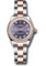 Rolex Datejust Lady 28 Steel and Everose Gold - Diamond Bezel - Oyster Style No: 279381RBR audo