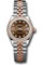 Rolex Datejust Lady 28 Steel and Everose Gold - Diamond Bezel - Jubilee Style No: 279381RBR cho9dix8dj