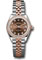 Rolex Datejust Lady 28 Steel and Everose Gold - Diamond Bezel - Jubilee Style No: 279381RBR chodj
