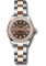 Rolex Datejust Lady 28 Steel and Everose Gold - Diamond Bezel - Oyster Style No: 279381RBR choio