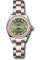 Rolex Datejust Lady 28 Steel and Everose Gold - Diamond Bezel - Oyster Style No: 279381RBR ogdo