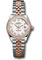 Rolex Datejust Lady 28 Steel and Everose Gold - Diamond Bezel - Jubilee Style No: 279381RBR wrj