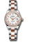 Rolex Datejust Lady 28 Steel and Everose Gold - Diamond Bezel - Oyster Style No: 279381RBR wro