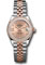 Rolex Datejust Lady 28 Steel and Everose Gold - Diamond Bezel - Jubilee Style No: 279381rbr rs9dix8dj