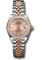 Rolex Datejust Lady 28 Steel and Everose Gold - Diamond Bezel - Jubilee Style No: 279381rbr rsij