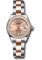 Rolex Datejust Lady 28 Steel and Everose Gold - Diamond Bezel - Oyster Style No: 279381rbr rsio