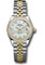 Rolex Datejust Lady 28 Steel and Yellow Gold - Diamond Bezel - Jubilee Style No: 279383RBR mdj