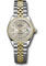 Rolex Datejust Lady 28 Steel and Yellow Gold - Diamond Bezel - Jubilee Style No: 279383RBR s9dix8dj