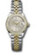 Rolex Datejust Lady 28 Steel and Yellow Gold - Diamond Bezel - Jubilee Style No: 279383RBR sij