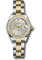 Rolex Datejust Lady 28 Steel and Yellow Gold - Diamond Bezel - Oyster Style No: 279383RBR sio