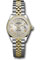 Rolex Datejust Lady 28 Steel and Yellow Gold - Diamond Bezel - Jubilee Style No: 279383RBR srj
