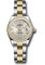 Rolex Datejust Lady 28 Steel and Yellow Gold - Diamond Bezel - Oyster Style No: 279383RBR sro