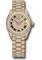 Rolex Datejust Lady 28 Yellow Gold - Diamond Bezel - President Bracelet Style No: 279458rbr dprdp